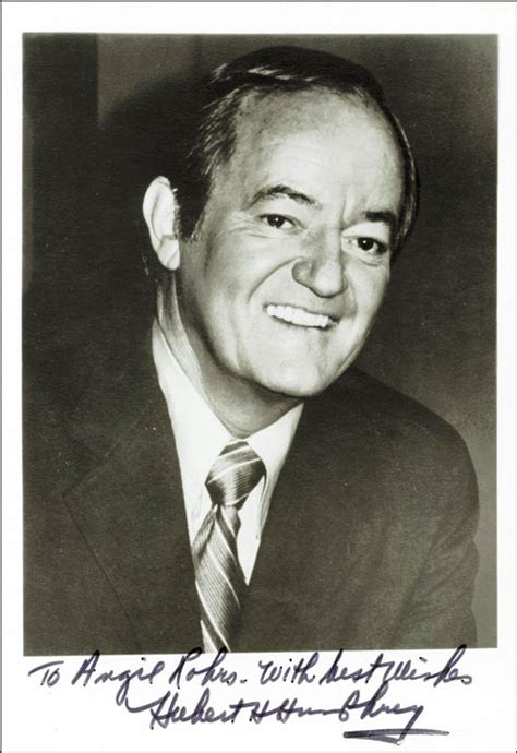 Vice President Hubert H. Humphrey - Autographed Inscribed Photograph ...