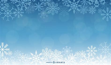 Descarga Vector De Hermoso Fondo Azul De Navidad Con Copos De Nieve