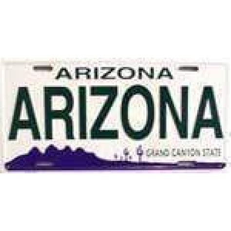 AZ Arizona Arizona License Plate