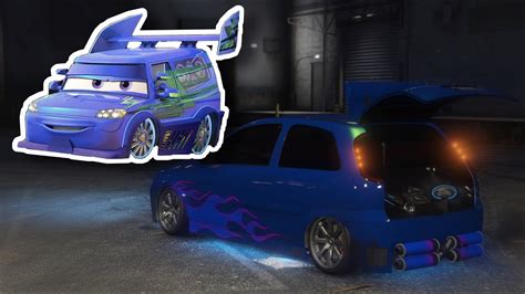 HOW TO MAKE DJ FROM PIXAR CARS MOVIE IN GTA V! Car Customize GTA V ...