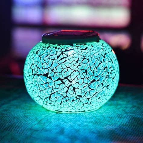 Solar Powered LED Night Light Waterproof Color Changing Solar Lamp ...
