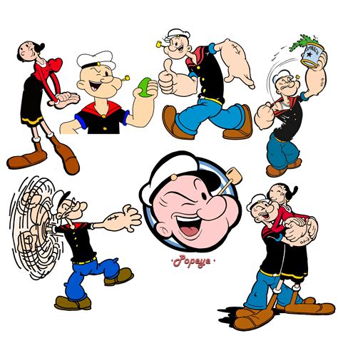 Popeye Png Bundle Popeye Clipart Cartoon Design - Etsy Hong Kong