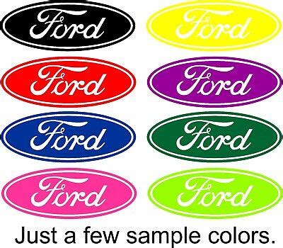 Ford Decal Script Oval Vinyl Decal Sticker Car Truck Window | eBay