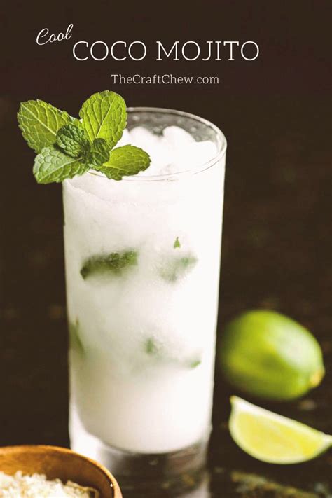 This cool Coco Mojito combines both light rum coconut rum like Bacardi Malibu Rum with fresh ...