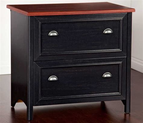 Wood Black Lateral File Cabinet | Wood storage cabinets, Filing cabinet, Office furniture file ...