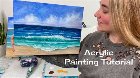 Learn to Paint | Seascape - Acrylic Painting Tutorial - YouTube