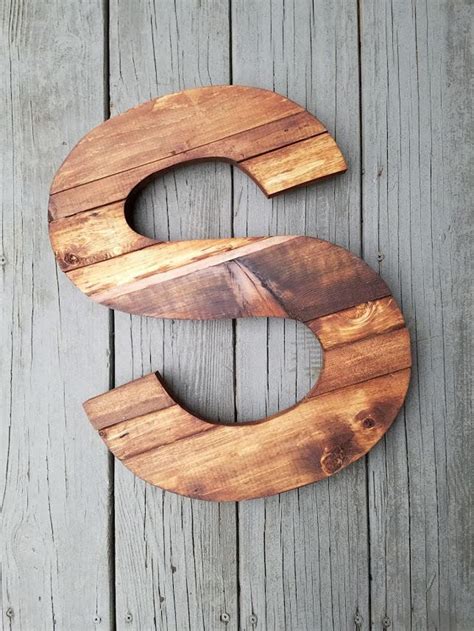 Large Wood Letters Rustic Letter Cutout Custom Wooden Wall - Etsy