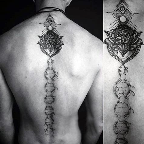 Tribal Spine Tattoos For Men