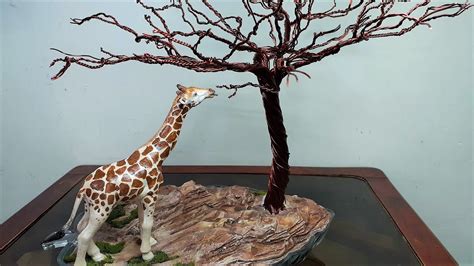 How to Make a Giraffe Diorama| Wire Tree - YouTube