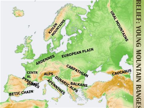 Ural Mountain Range Map