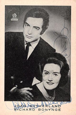 SUTHERLAND, Joan - BONYNGE, Richard - Signed Photo | Authentic Guaranteed