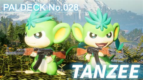 Paldeck | No.028 TANZEE - Palworld | Gameplay | Pocketpair - YouTube