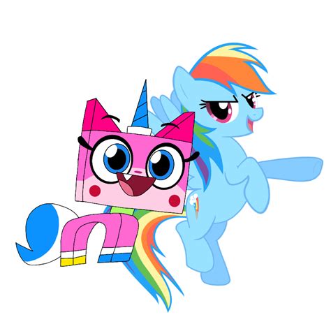 Rainbow Dash AND Unikitty by LachlanDingoOfficial on DeviantArt