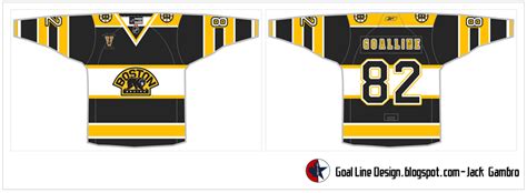 Goal Line Design: Boston Bruins Vintage Jersey