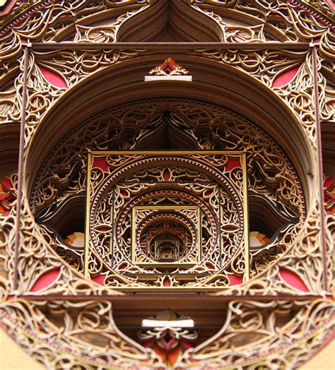 Amazingly detailed laser cut paper art by Eric Standley