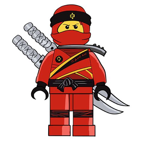 How to Draw Kai from Ninjago - Really Easy Drawing Tutorial