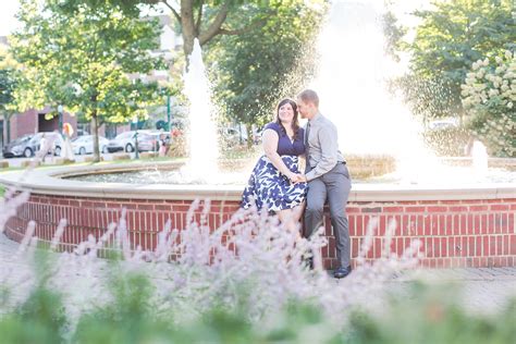 Laid-Back Fall Engagement in Downtown Plymouth, MI | Kim + Mark ...