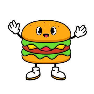 Cartoon Burger Pocket