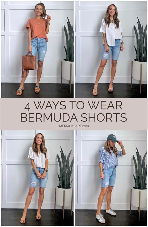 4 Cute Bermuda Shorts Outfit Ideas - Merrick's Art