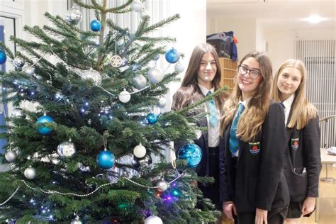 School Council Members Decorate Bowland High's Christmas Trees ...