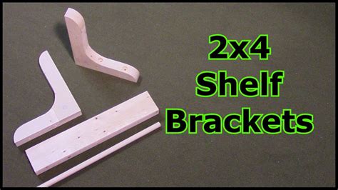 2x4 Shelf Brackets - YouTube