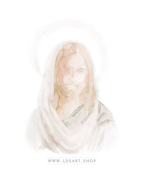 Jesus Christ – Watercolor Painting – LDS Art Shop