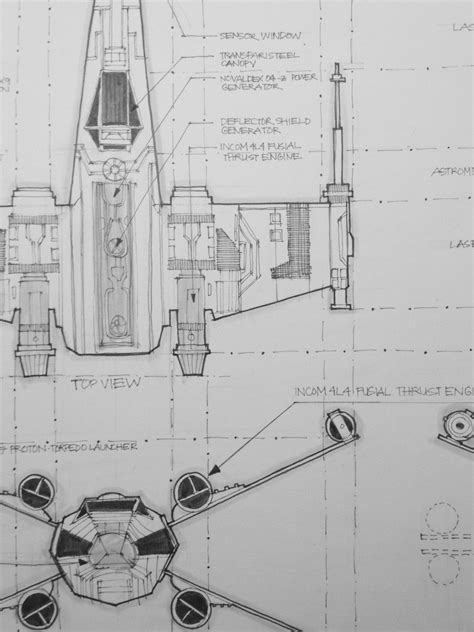 Incredibly Detailed Blueprints of Iconic ‘Star Wars’ Spaceships | Star ...