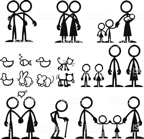 Stick Figure People Family Decal royalty-free stick figure people ...