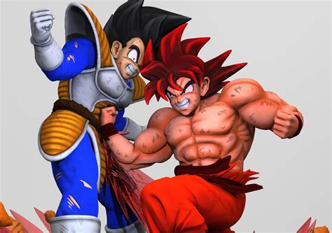 Resinkid Work - Goku Kaioken vs Vegeta