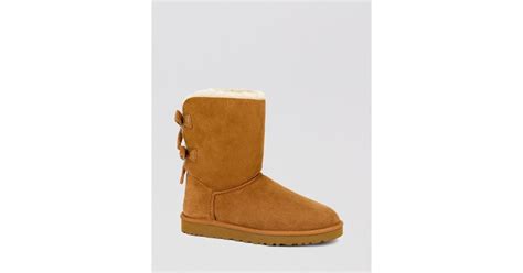 UGG Boots - Bailey Bow Corduroy in Brown | Lyst