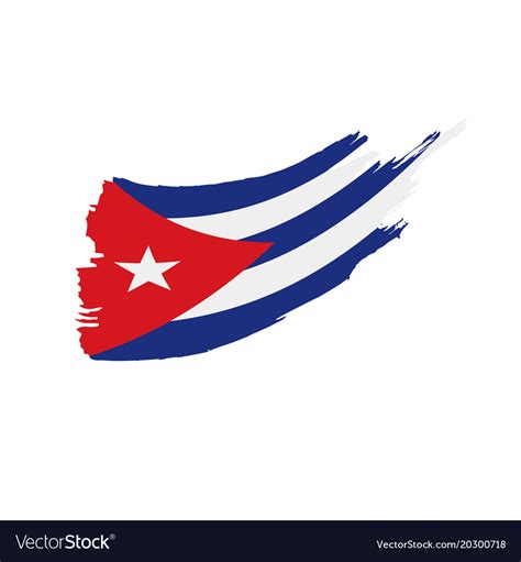 Cuba flag Royalty Free Vector Image - VectorStock