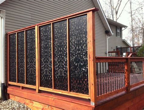 decorative privacy fence ginger dove deck panels art patterened tall ...