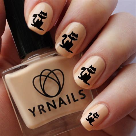 Cat V1 - Nail Decals by YRNails.: Amazon.co.uk: Beauty | Nail art, Nails, Nail decals