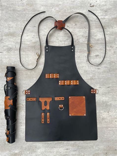 Personalized Leather Apron BBQ Blacksmith Grill Kitchen - Etsy UK