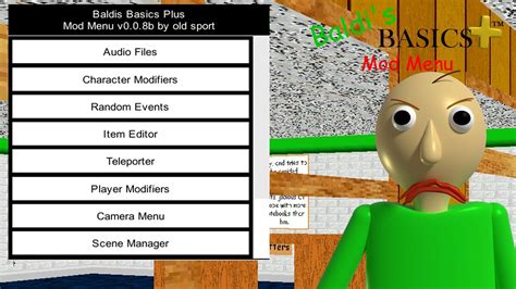 (SEIZURE AND LOUD WARNING!) Baldi's Basics Plus Mod Menu | Baldi's Basics Plus Mod (NO ...