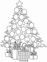 Christmas Tree With Presents Coloring Page  Home sketch template