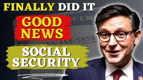 BIGG BREAKING! Good News Social Security (Mike Johnson) - YouTube
