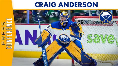 Buffalo Sabres Goalie Craig Anderson After His First Game Back In Ottawa - YouTube