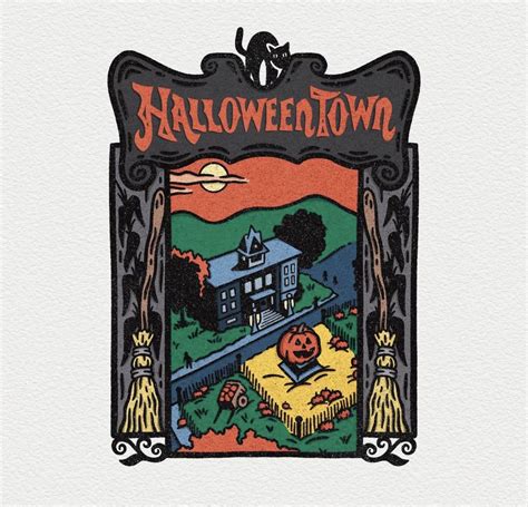 @radmadprints Halloweentown in 2022 | Halloween town, Painting ...