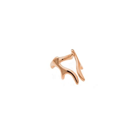 "Antlers" medium golden ring - Muar Jewelry