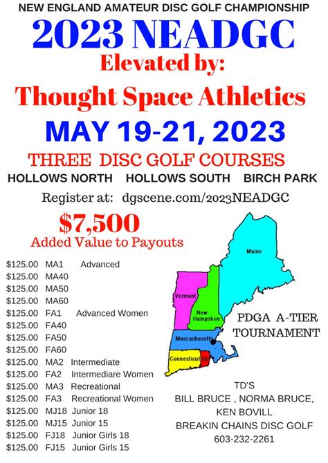 New England Amateur Disc Golf Championship Elevated by Thought Space ...