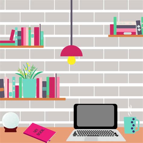 Brick Wall Home Office Illustrations, Royalty-Free Vector Graphics & Clip Art - iStock