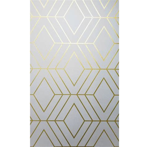 WM42344 Geometric White Gold Glitter Wallpaper – wallcoveringsmart