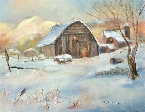 Winter barn paintings - denbasics