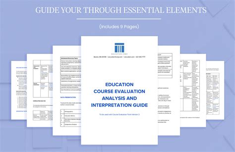 Education Course Evaluation Analysis and Interpretation Guide in Word ...