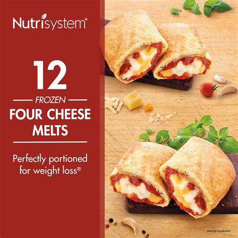 Nutrisystem Frozen Four Cheese Lunch Melt, 4.0 Oz, 12 Count - Walmart.com - Walmart.com