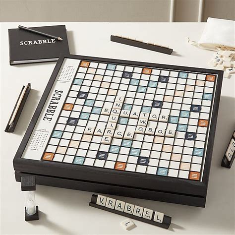 Scrabble Deluxe Edition + Reviews | CB2 | Scrabble, Fabric tiles ...