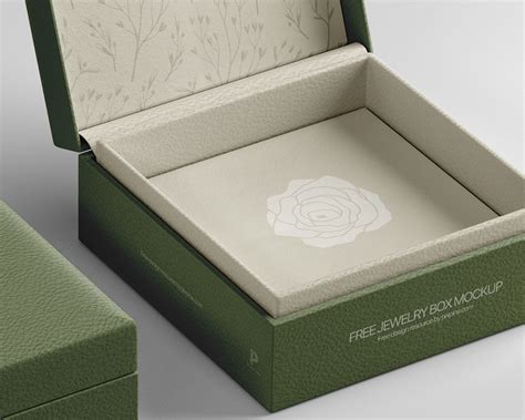 Free Jewelry Box Mockup :: Behance