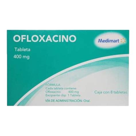 Ofloxacino Medi Mart 400 mg 8 tabletas | Walmart