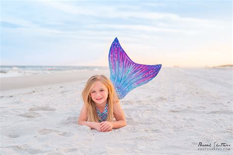 Mermaid Photos in Orange Beach - Beach Shutters Photography